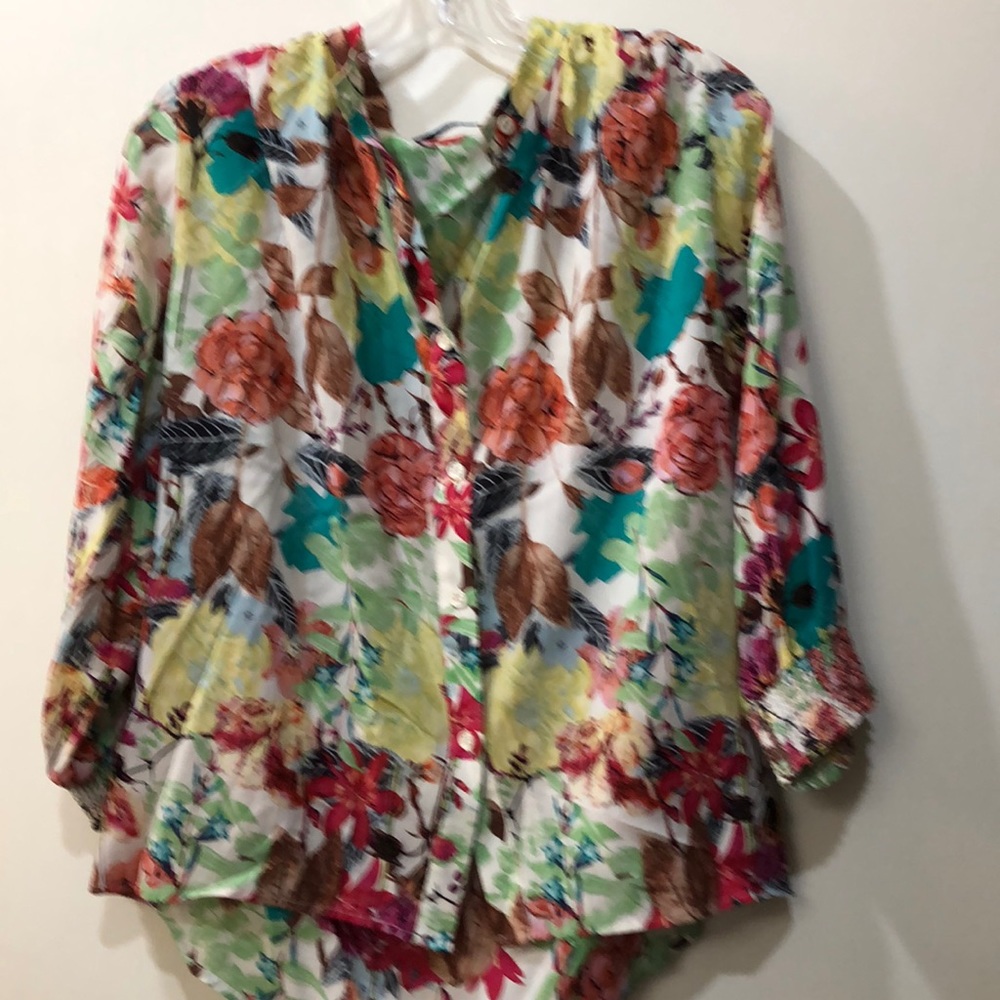 Alice & Olivia floral blouse